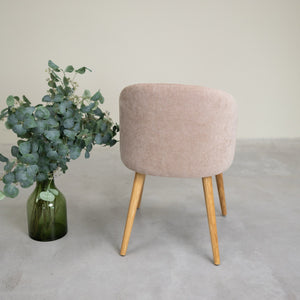 Chaise en bois massif de chêne Ana, revêtement - VESKOR