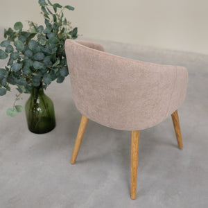 Chaise en bois massif de chêne Ana, revêtement - VESKOR