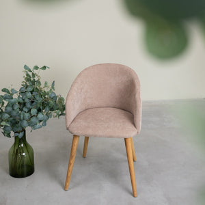 Chaise en bois massif de chêne Ana, revêtement - VESKOR