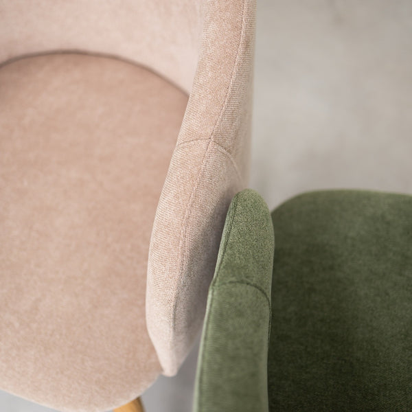 Chaise en bois massif de chêne Ana, revêtement - VESKOR