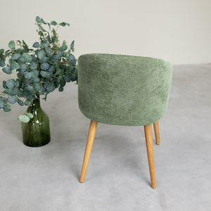 Chaise en bois massif de chêne Ana, revêtement - VESKOR