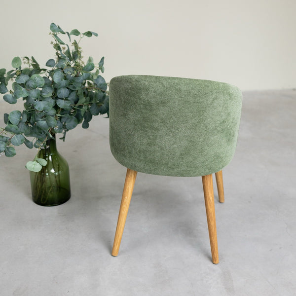 Chaise en bois massif de chêne Ana, revêtement - VESKOR