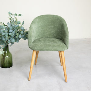 Chaise en bois massif de chêne Ana, revêtement - VESKOR