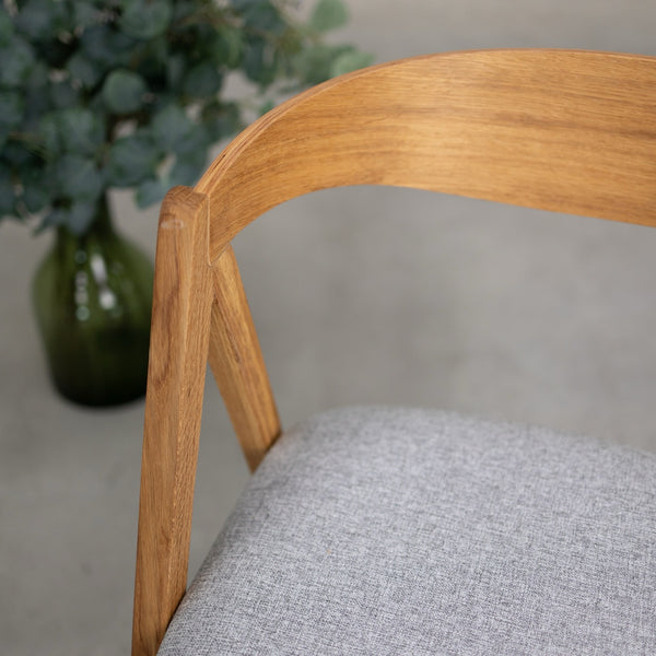 Chaise en bois massif de chêne naturel Oscar, revêtement - Lot de 2 ou de 4 chaises - VESKOR