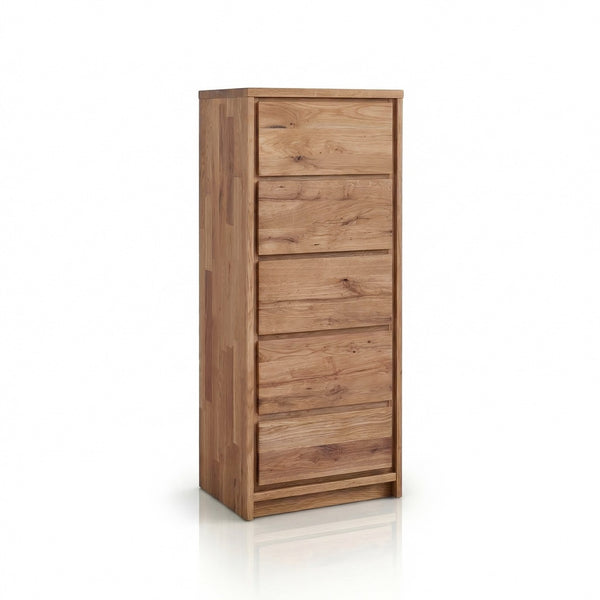 Chiffonnier commode en bois massif de chêne rustique