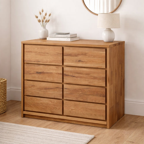 Buffet commode en bois massif de chêne Oregon 2.2 - NordicStory