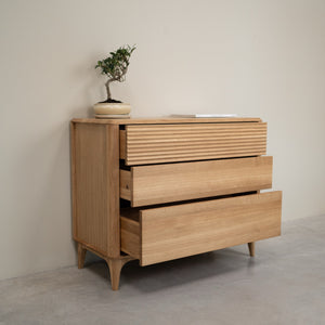 Commode en bois massif de chêne Oxford 3.1 - NordicStory