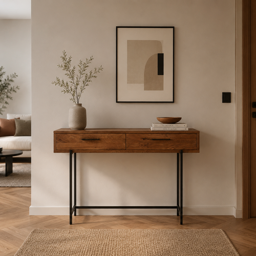 Console en bois massif de chêne