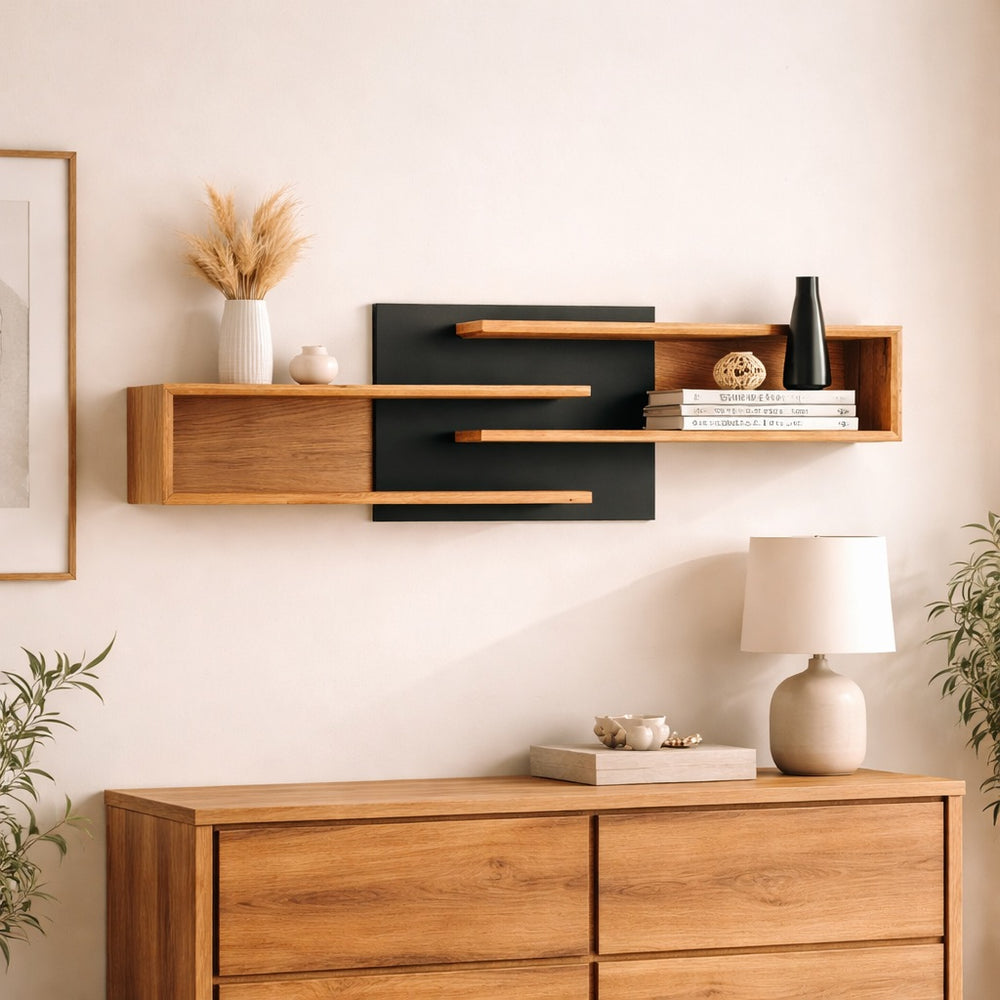 Etagere en bois massif de chêne Bremen