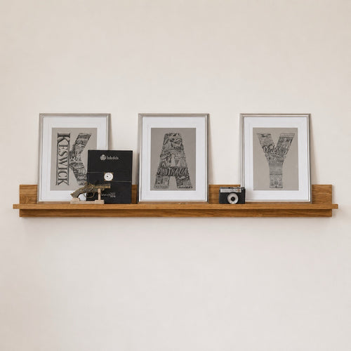 Etagere murale en bois massif de chene