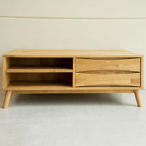 VESKOR Mesa centro Malmo madera maciza roble Mueble nórdico moderno