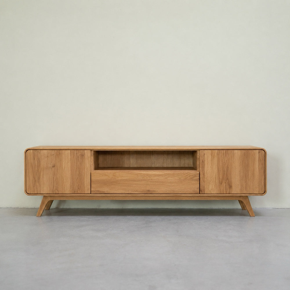 Meuble TV en bois massif de chêne