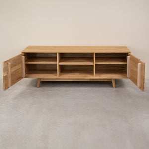 Meuble TV en bois massif de chêne Escandi Atelier - NordicStory