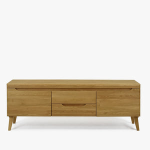 Meuble TV en bois massif de chêne Milan - NordicStory