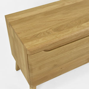 Meuble TV en bois massif de chêne Milan - NordicStory