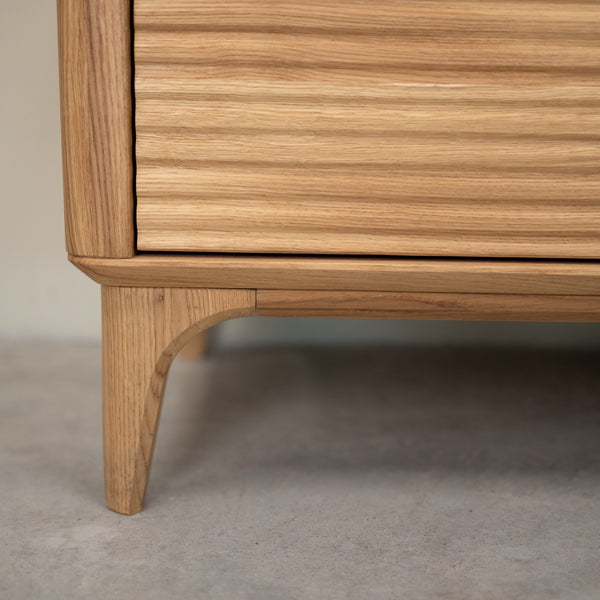 Meuble TV en bois massif de chêne Oxford 3.2.2 - NordicStory