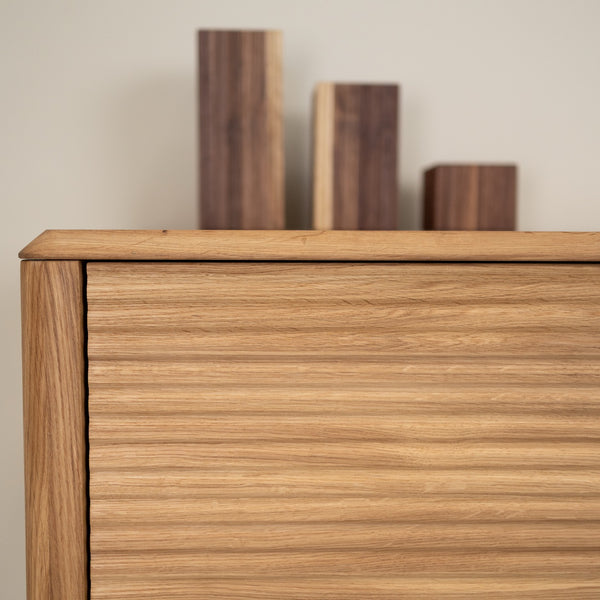 Meuble TV en bois massif de chêne Oxford 3.2.2 - NordicStory