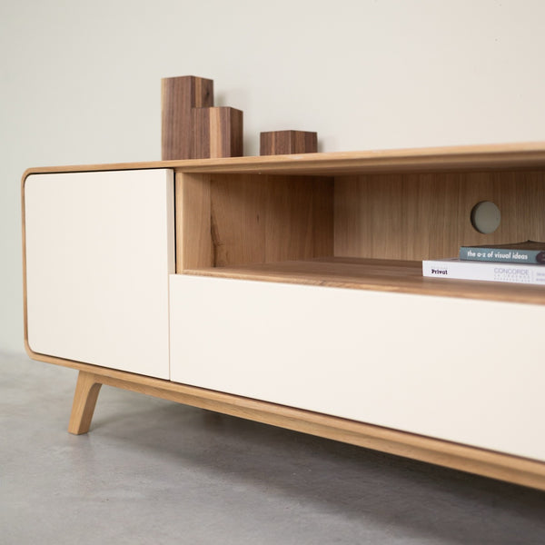 Meuble TV en bois massif de chêne Oslo 2 - VESKOR