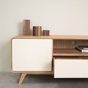 Meuble TV en bois massif de chêne Oslo 2 - VESKOR