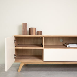 Meuble TV en bois massif de chêne Oslo 2 - VESKOR