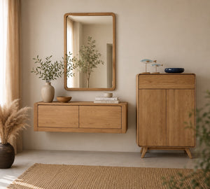 Miroir en bois massif de chêne
