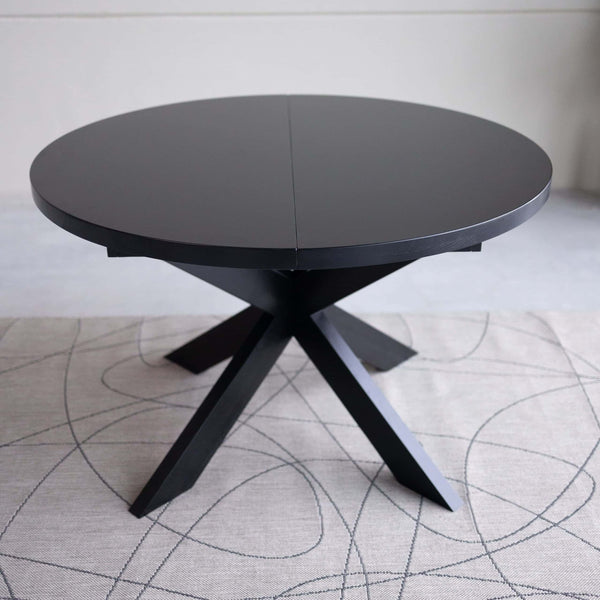 VESKOR Mesa redonda de comedor extensible madera de fresno EMMA Mobel.Store