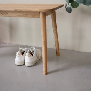 VESKOR Banco Mesa de centro de madera maciza roble "MALMO" Mobel.Store