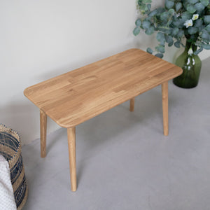 VESKOR Banco Mesa de centro de madera maciza roble "MALMO" Mobel.Store