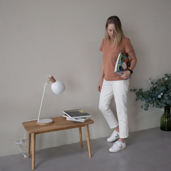 VESKOR Banco Mesa de centro de madera maciza roble "MALMO" Mobel.Store