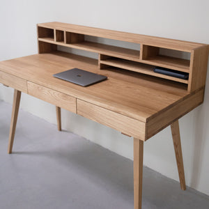 VESKOR Mesa escritorio de madera maciza roble sostenible Malmo 2 Mobel.Store