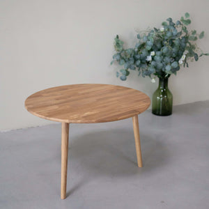 VESKOR Mesas apilables de centro de madera maciza de roble MALMO Mobel.Store