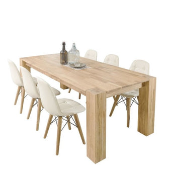 NordicStory Table de salle à manger en chêne massif
