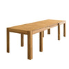 NordicStory Table de salle à manger à rallonge en chêne massif "XL" 160-280 x 90 x 75 cm.