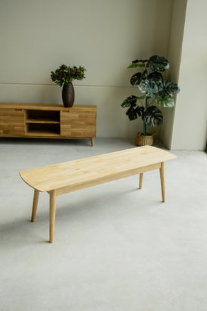 Banc en bois massif de chêne Escandi – 120/140/160 x 40 x 45 cm - NordicStory