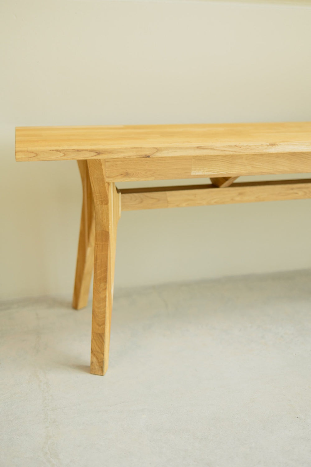 Banc en bois massif de chêne Harold – 140 x 40 x 45 cm - NordicStory