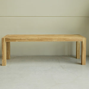 Banc rustique en bois massif de chêne Provence – 140/160/180 x 40 x 46 cm - NordicStory