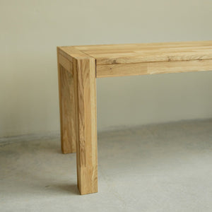 Banc rustique en bois massif de chêne Provence – 140/160/180 x 40 x 46 cm - NordicStory