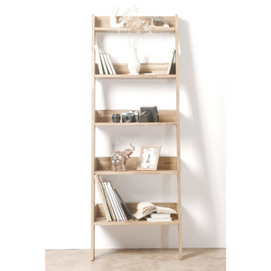 Bibliothèque en bois massif de chêne Escandi – 64 x 40 x 180 cm - NordicStory