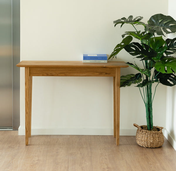 Console en bois massif de chêne Tolédo 1 – 103 x 38 x 77,5 cm - NordicStory