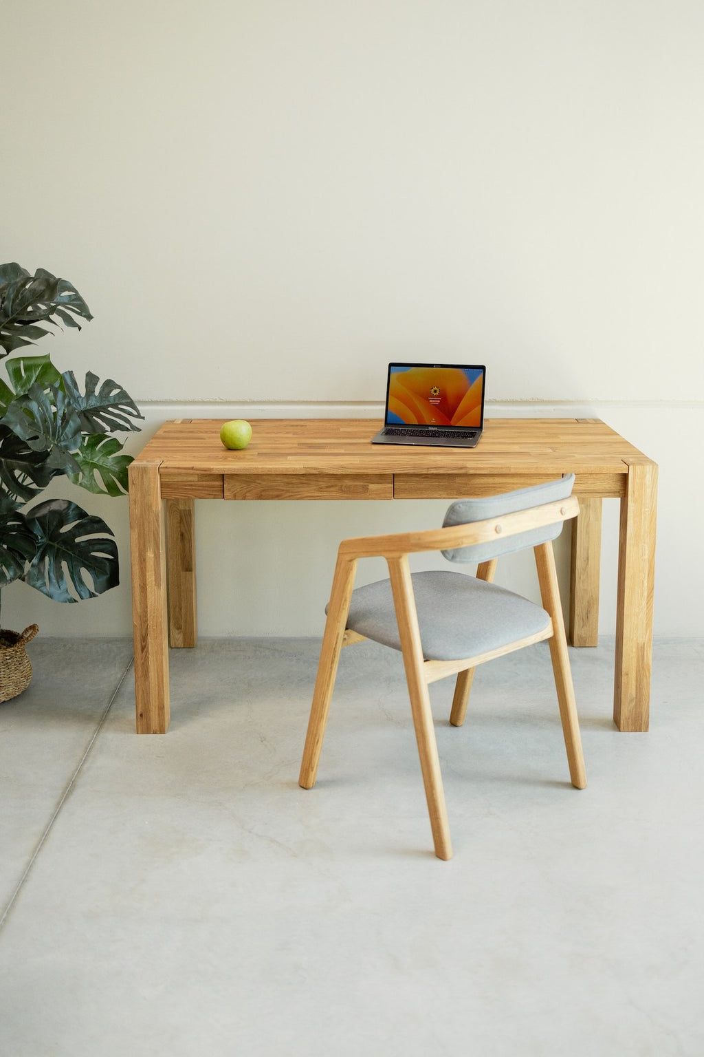 NordicStory Table à écrire en bois massif de chêne durable