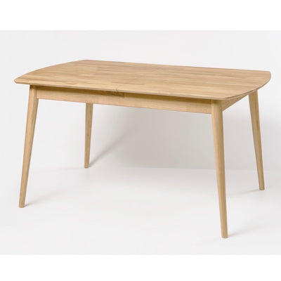  NordicStory Table de salle à manger rectangulaire à rallonge en bois de chêne massif