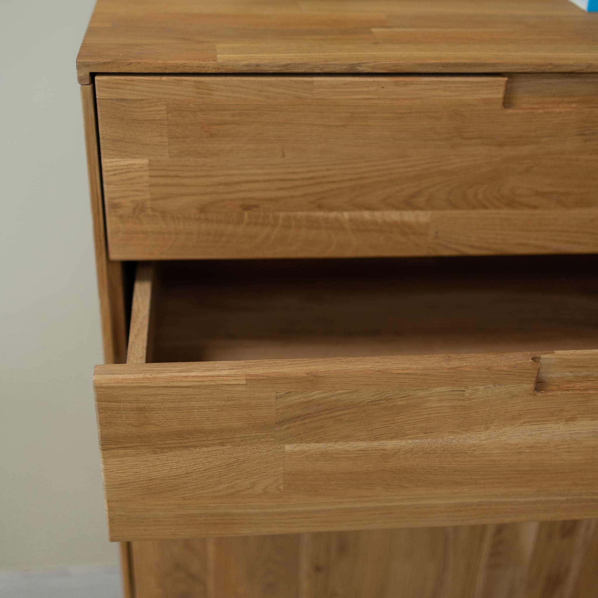 Buffet commode en bois massif de chêne durable style scandinave