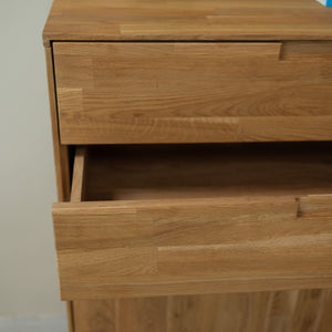 Buffet commode en bois massif de chêne durable style scandinave