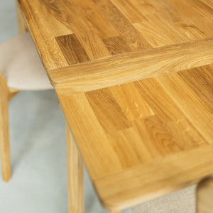 Table à manger extensible en chêne massif Mini 1 – 110-170 x 65 x 75 (77) cm - NordicStory