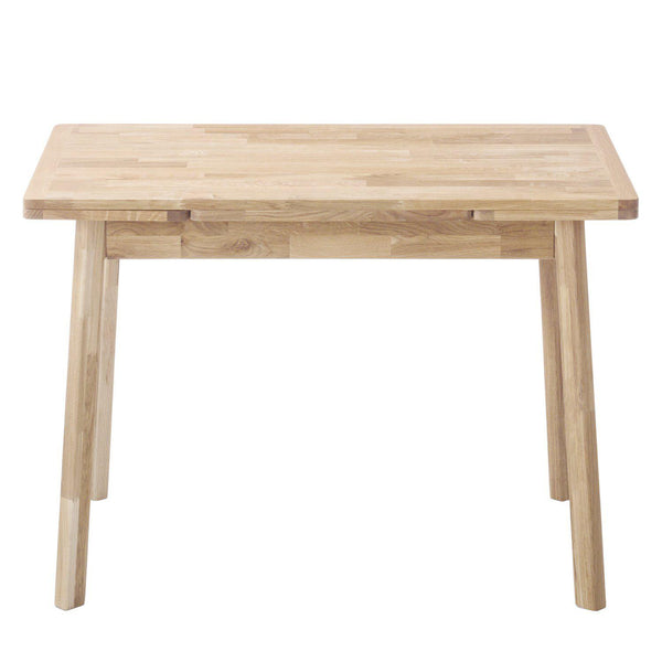 Table à manger extensible en chêne massif Mini 1 – 110-170 x 65 x 75 (77) cm - NordicStory