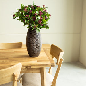 Table à manger extensible en chêne massif Mini 1 – 110-170 x 65 x 75 (77) cm - NordicStory