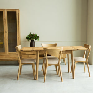 Table à manger extensible en chêne massif Mini 1 – 110-170 x 65 x 75 (77) cm - NordicStory