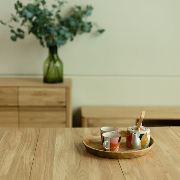 Table à manger extensible en chêne massif XL – 160-280 x 90 x 75 cm - NordicStory