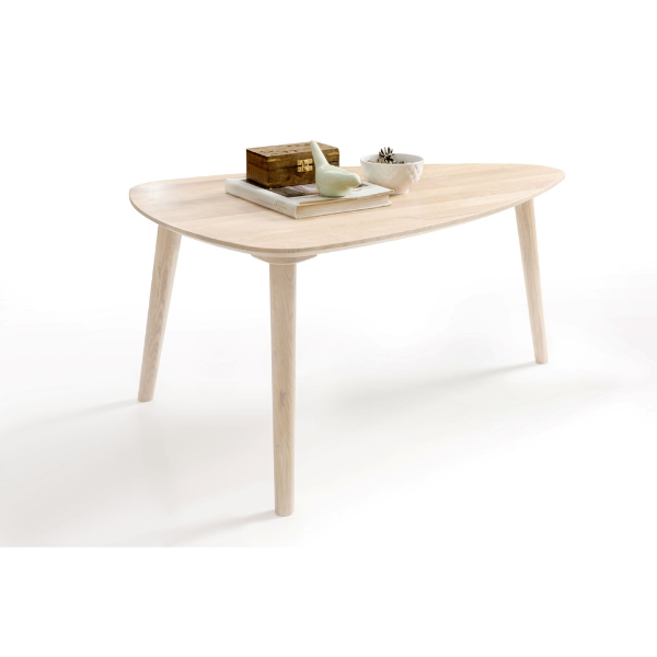 Table basse gigogne en bois massif de chêne Escandi 2 – 70 x 50 x 36 cm / 73,8 x 70 x 45 cm / 90 x 60 x 46 cm - NordicStory