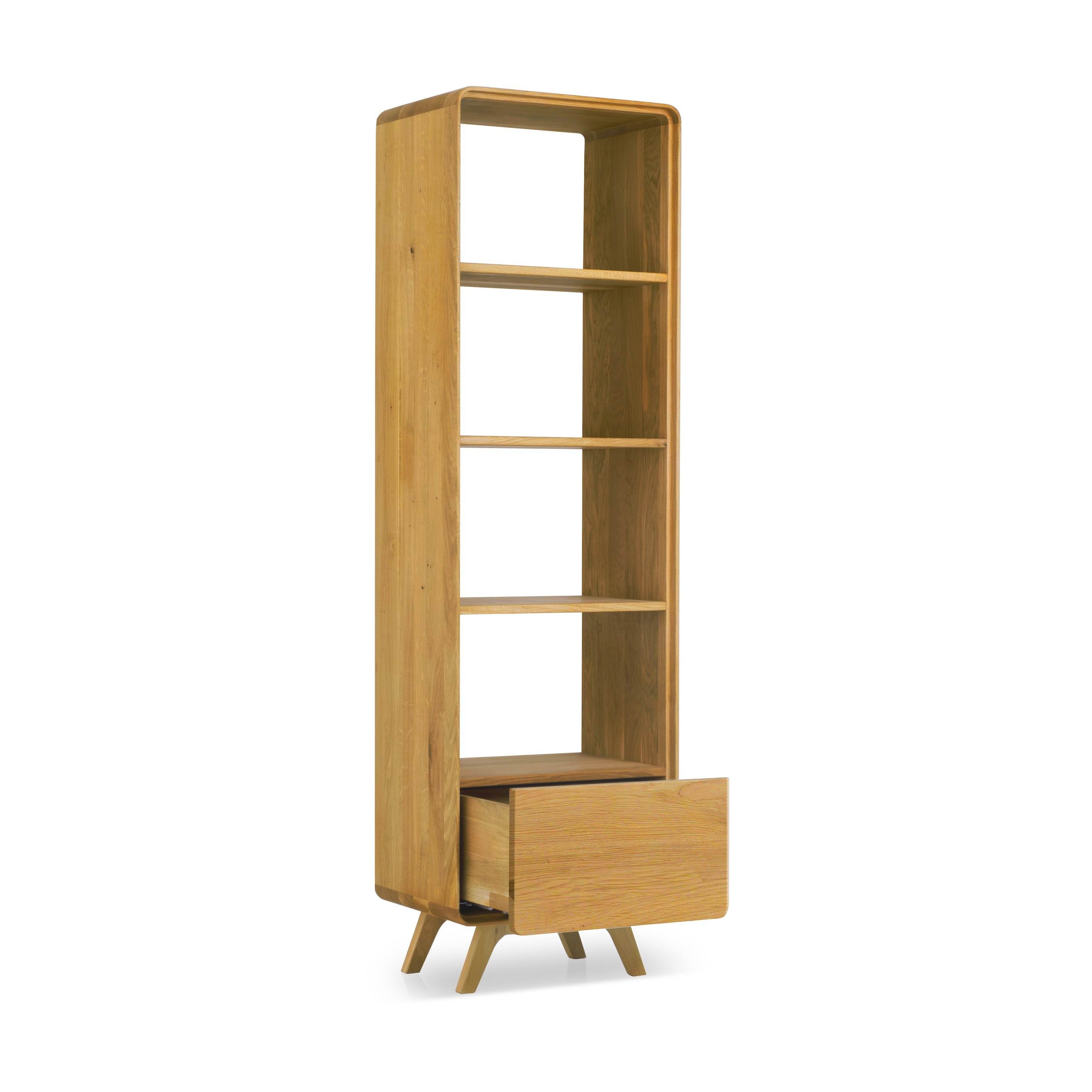 NordicStory Vitrina de madera maciza roble 